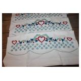 4 Like New Vintage Embroidered Pillow Cases