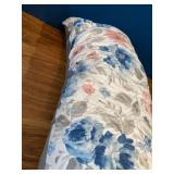 Floral Body Pillow Blue/Pink/Grey (Size 20in x 40in)