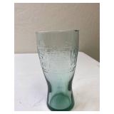 2 1961 McDonalds Logo Blue Glasses and 1 1948 McDonalds Famous Hamburgers Green Glass