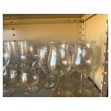 An Entire Shelf of Clear Glassware. You get all for one money