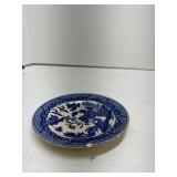 Churchill Blue Willow Fine China Earthenware Plate Made in England