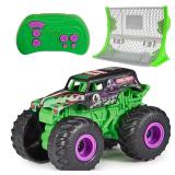 Monster Jam, Official Grave Digger Remote Control Monster Truck with Ramp, Small 1:64 Scale RC Cars Kids Toys for Boys and Girls Ages 3 4 5 6 and up