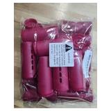 BAILYELA Jumbo Perm Rods 18 Pcs, Extra Large Size 3.25in/8.25cm Length, 1.38in/3.5cm Diameter, Red, Hair Rollers for Natural Hair, Home Hairdressing Tools