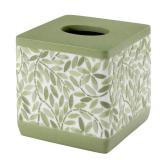 Avanti Linens Accessories Bathroom Essentials, Tissue Box Cover, Green