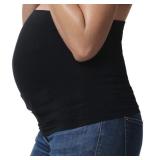 The Peanutshell Bando Belly Band for Pregnancy, Maternity Pants and Jeans Extender for all Trimesters and including Post Pregnancy (Small/Medium, Black)