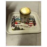 Finding Home Farms 7.5-oz Candle with 8" x 10" Decorative Tray