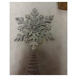 Bethlehem Lights 13" Metallic Snowflake Tree