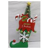 Kringle Express 19" Illuminated Metal Stocking