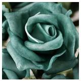 Set of 8 - Frosted Rose Decorative Clips, Blue