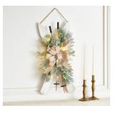 Home Reflections 26" Illuminated Skis Wreath