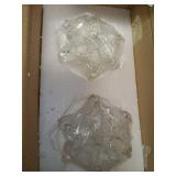 Set of 2 Faceted Chandelier Bobeches by Valerie - Clear H230566 