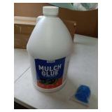 Mulch Glue -1 Gallon Mulch Glue for Landscaping, Super Landscape Adhesive Landscape Lock, Fast-Dry, Mulch Binder Glue, Rock Glue, Pea Gravel, Mulch for Garden, Adhesive Max Mulch Glue for Rocks Spray