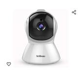 SriHome 1080P WiFi Security Camera with Pan Tilt/2 Way Audio/Motion Detection/Night Vision/TF Card Baby Monitor Surveillance IP Camera(SH025)