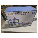 TEMI Toddler Water Table for Kids 3 4 5 6 7 8 Years Old, Rain Showers Pond Sand Water Table, 3-Tier 4 Areas Outdoor Sensory Table for Toddlers 3-5, Beach Summer Outside Toys for Age 3-8