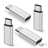 Lightning to USB C Adapter for iPhone 15 16 Pro Max/Plus,Samsung S24,iPad Air,Nintendo Switch,Fast Charging&Data Transfer,Type C Charger Connector,for iPhone 16/15 Charger