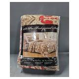 Luxury Home Collection 3 Piece Full/Queen Quilted Reversible Coverlet Bedspread Set Floral Printed Taupe Red