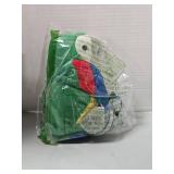 Funtery Halloween Stuffed Pirate Parrot on Shoulder Halloween Pirate Party Costume Plush Parrot Toys Accessory(Green)