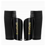 AIMISICAR Kids Youth Soccer Shin Guards, Shin Pads and Shin Guard Sleeves for 3-15 Years Old Boys and Girls for Football Games, EVA Cushion Protection Reduce Shocks and Injuries