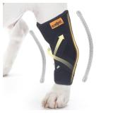 COMFPET Dog Leg Brace for Rear Hock, Dog Leg Support Wrap with Metal Strips, Dog Leg Warmer Sleeve to Prevent Licking, Dog Sprains, Arthritis, ACL, Medium