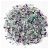 QICQDRAM Polished Fluorite Gravel Rocks Bulk 0.9 Lb/405g Natural Tumbled Crystal Chips Decorative Pebbles for Home Decoration & Fish Turtle Tank, Vase Filler, Plants Decor