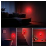 Sujeet Red Night Light, Night Lights Plug into Wall 4-Pack, Nightlight Plug in Night Light, Dusk to Dawn Night Lamp Led Night Light for Kids Bedroom, Bathroom, Hallway