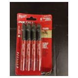 Milwaukee 48-22-3104 - INKZALL 4 Pieces Black Fine Point Markers