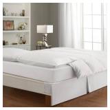 Bed Maker s Wrap-Around Hassle Free Never Lift Your Mattress Tailored Bed Skirt White King