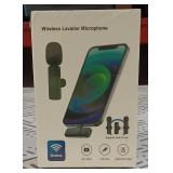 Wireless Lavalier Mini Microphone for Phone, Bluetooth Lapel Clip on Wireless Mic for Recording, Interview, Video, Vlog(No APP or Bluetooth)