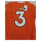 Denver Broncos Nike Russell Wilson #3 Name & Number T-Shirt Medium Orange SIZE MD