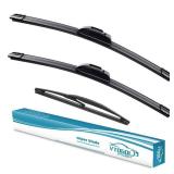 VTOGOI® Windshield Wiper Blades Replacement for 2017-2022 Honda CRV CR-V,Original Factory Quality Front Rear Wipers Blade Set for My Car -26"+17"+12"(Pack of 3)