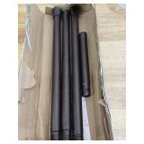 LUWUIDEN Shower Curtain Rod Adjustable 32-62 Inches, Spring Tension Shower Rods for Bathroom No Drill Matte Bronze