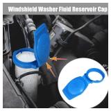 X AUTOHAUX 3Q0955455 Blue Windshield Wiper Washer Fluid Reservoir Tank Bottle Cap Cover for Porsche Cayenne 2003-2018