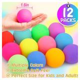 Slow Rising Stress Ball 12 Pack,Stress Balls for Kids Adults,Stretchy Squishy Fidget Toys for Stress Relief,Hand Therapy Sensory Squishy Ball, Squishy Toys for Kids, Classroom Prize Box Toys