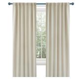 Deconovo Back Tab and Rod Pocket Blackout Curtains - (52W x 84L Inch, 2 Panels Panels, Light Beige) Solid Thermal Insulated Blackout Curtains for Living Room