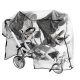 Double Stroller Rain Cover,Rain Cover for Double Tandem Stroller,Big Size Universal Rain and Wind Cover