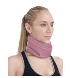 BLABOK Neck Brace for Sleeping - Cervical Collar Relief Neck Pain and Neck Support Soft Foam Wraps Keep Vertebrae Stable for Relief of Cervical Spine Pressure Pink (10.6-12.6 inch)