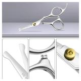 LILYS PET 5.0" Right-Handed Round-Tip Pet Grooming Scissors, Stainless Steel Small Ball Tip for Nose Hair,Ear Hair,Face Hair,Paw Hair for Dogs and Catsâ¦