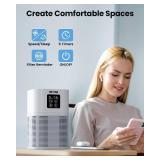 VEWIOR Air Purifiers for Home, HEPA Air Purifiers for Large Room up to 600 sq.ft, H13 True HEPA Air Filter with Fragrance Sponge 6 Timers Quiet Air Cleaner for Pet Dander Wildfire