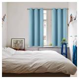 BGment Room Darkening Curtains 54 Inches Long - Grommet Thermal Insulated Drapes Window Treatment Curtains for Bedroom, 2 Panels, 38 x 54 Inch, Greyish Blue