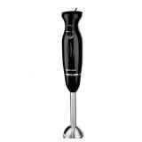 Ovente Electric Immersion Hand Blender 300 Watt 2 Mixing Speed with Stainless Steel Blades Powerful Portable Easy Control Grip Stick Mixer Perfect for Smoothies Puree Baby Food & Soup Black HS560B