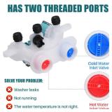 New W11165546 Washer Water Inlet Valve Replacement for Whirlpool Kenmore Washing Machine Replaces W11096267 W11165546VP W10758828 W10839828 33090105 W10599423 etc