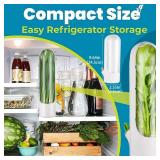 Herb Saver for Refrigerator, Fresh Herb Keeper, Herb Saver Pod Containers, Herb Fresh Keeper for Refrigerator,Herb Storage for Cilantro,Parsley, Asparagus,Keeps Vegetables Fresh for 2-3 Week (1PCS)