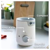 Tommee Tippee Easiwarm Bottle Warmer, Warms Baby Feeds to Body Temperature in Minutes, Automatic Timer, One-Dial Operation, White