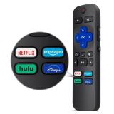 Replacement Remote Control Only for All Roku TV, Compatible for TCL Roku/Hisense Roku/Onn Roku Series Smart TVs (Not for Roku Stick and Box)