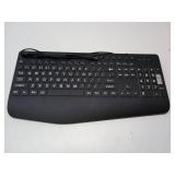 SABLUTE Large Print Backlit Computer Keyboards, Wired Lighted USB Keyboards with 7-Color Backlit, Wrist Rest, Phone Holder, Easy to Read and Type for Laptop, PC, Windows, Desktop