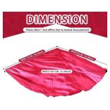 MUNAFIE Elliptic Worship Flags for Dance Praise Church Flags for Worship Banderas de Danza Dark pink