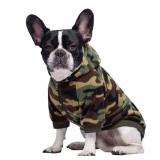 Camo French Bulldog Clothes Dog Hoodie Sweatshirts with Pockets for Small Dogs Puppy Chihuahua Coat Clothing Pet Cat Hoodie Fleece Dog Sweaters Costume