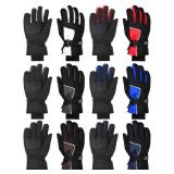 Bencailor 6 Pairs Kids Winter Gloves Waterproof Snow Ski Gloves Windproof Kids Gloves Warm Kids Snow Gloves for Kids (Red, White, Blue, Brown, Brown, Purple Blue,6-10 Years)