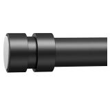 Tension Shower Curtain Rod Adjustable 32 to 41 inch - Spring Tension Shower Rod, Matte Black