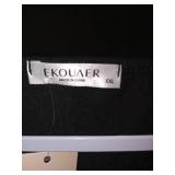 Ekouaer Black Long Sleeve pajama set xxl